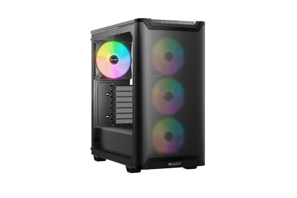 Pure Base 501 Noir | Boîtier PC vitré, Mini ATX / Micro ATX / ATX, 4 ventilateurs Light Wings LX PWM - be quiet! - Boitier - visuel 1
