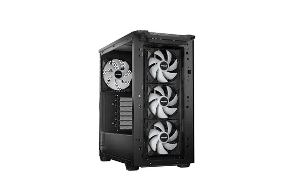 Pure Base 501 Noir | Boîtier PC vitré, Mini ATX / Micro ATX / ATX, 4 ventilateurs Light Wings LX PWM - be quiet! - Boitier - visuel 2