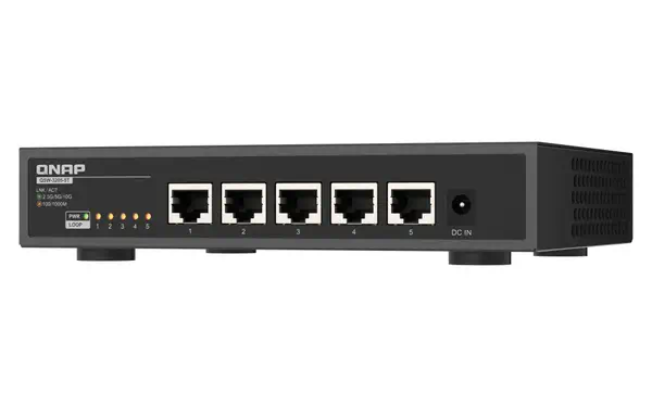 QNAP QSW-3205-5T commutateur réseau Non-géré 10G Ethernet (100/1000/10000) Bureau Noir - Switchs et Hubs - visuel 2