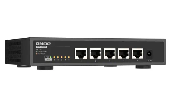QNAP QSW-3205-5T commutateur réseau Non-géré 10G Ethernet (100/1000/10000) Bureau Noir - Switchs et Hubs - visuel 3