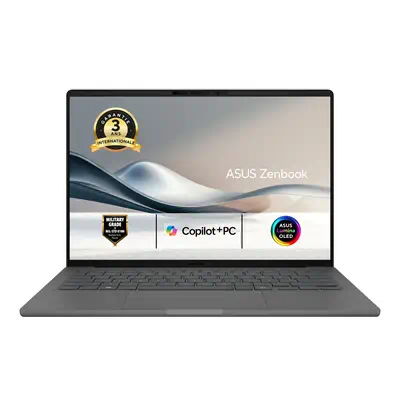 ASUS Zenbook A14 UX3407QA-QD343X Snapdragon X1-26-100 Ordinateur portable 35,6 cm (14") WUXGA 32 Go  - Asus - PC Portable - visuel 1