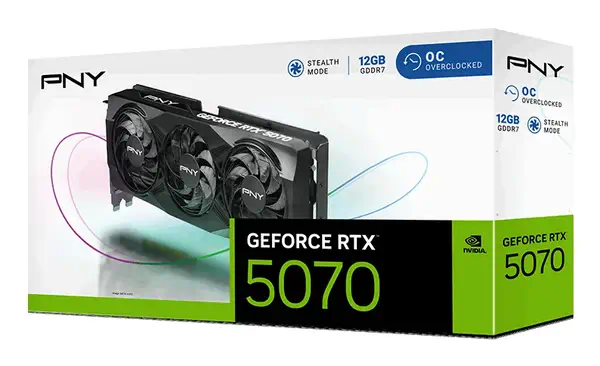 PNY GeForce RTX 5070 OC NVIDIA 12 Go GDDR7 - Carte graphique - visuel 8