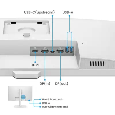 BenQ GW2790QT écran plat de PC 68,6 cm (27") 2560 x 1440 pixels Quad HD LED Blanc - Ecran Ordinateur - visuel 5