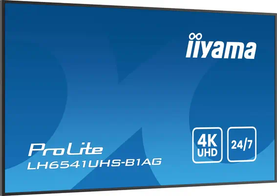 iiyama LH6541UHS-B1AG Écran d'affichage dynamique 163,8 cm (64.5") LCD 500 cd/m² 4K Ultra HD Noir 24 - Affichage dynamique - visuel 6