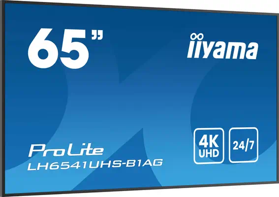 iiyama LH6541UHS-B1AG Écran d'affichage dynamique 163,8 cm (64.5") LCD 500 cd/m² 4K Ultra HD Noir 24 - Affichage dynamique - visuel 3