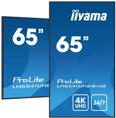 iiyama LH6541UHS-B1AG Écran d'affichage dynamique 163,8 cm (64.5") LCD 500 cd/m² 4K Ultra HD Noir 24 - Affichage dynamique - visuel 5