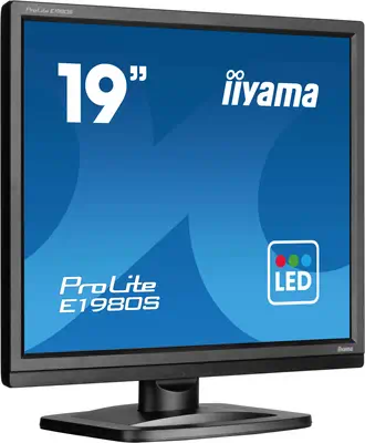 iiyama ProLite E1980S-B1 écran plat de PC 48,3 cm (19") 1280 x 1024 pixels VGA LED Noir - Ecran Ordinateur - visuel 2