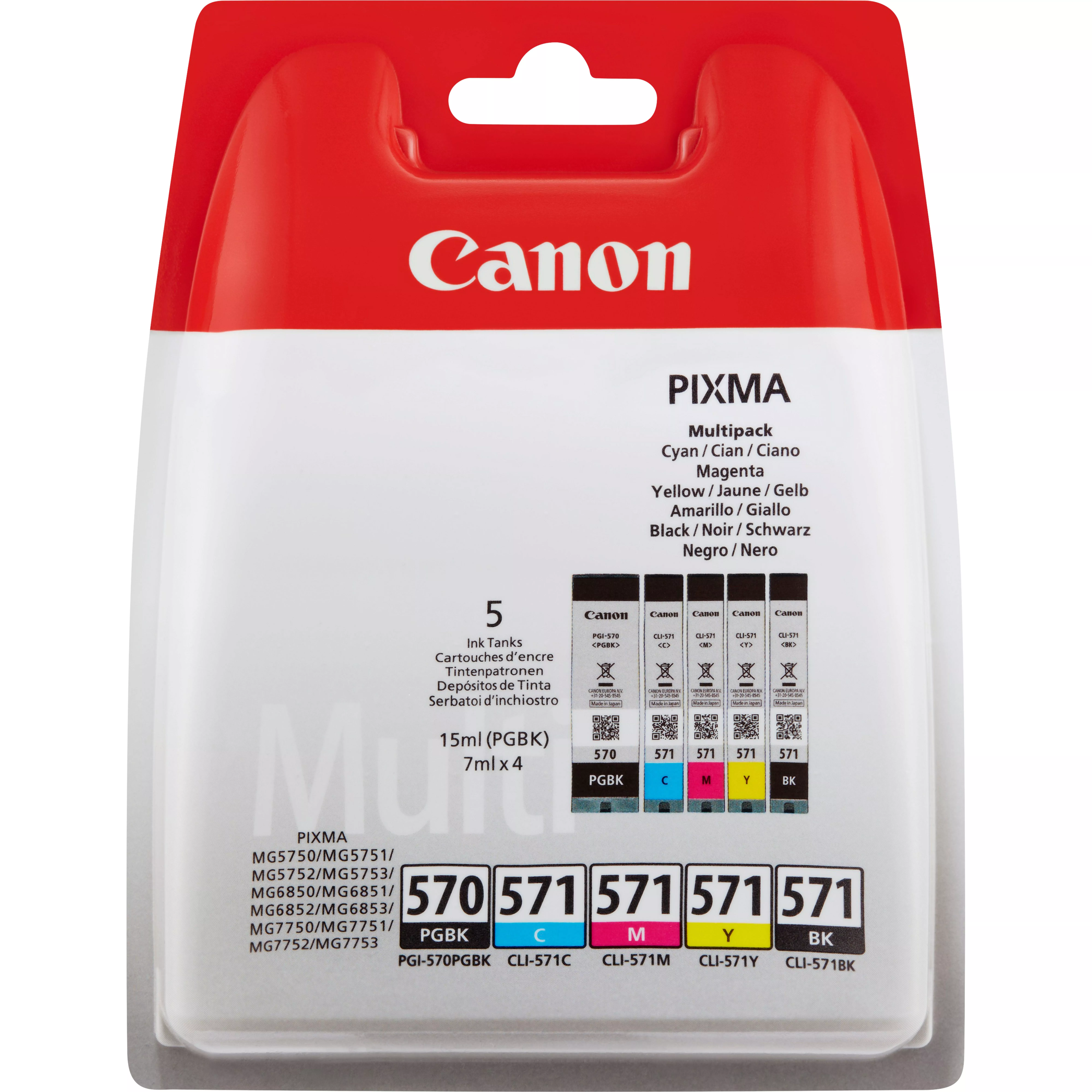 Achat Canon Multipack de cartouches d'encre PGI-570BK / CLI-571 - 8714574631660