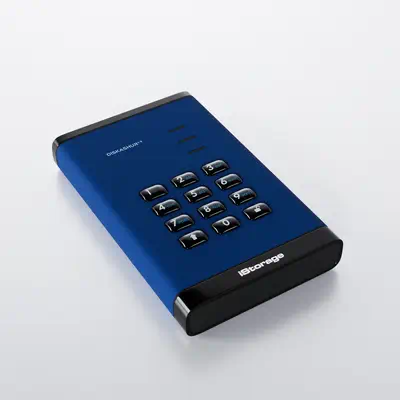 iStorage diskAshur3 HDD 256-bit 2TB - Blue - Disque dur SSD - visuel 3