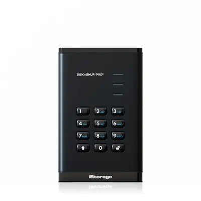 iStorage diskAshur PRO3 SSD 8 To USB Type-A / USB Type-C 3.2 Gen 1 (3.1 Gen 1) Noir - Disque dur SSD - visuel 1