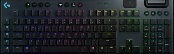 Logitech G 920-008908 clavier Jouer RF sans fil + Bluetooth QWERTY Anglais britannique Charbon - Clavier - visuel 1