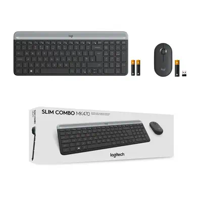 Logitech 920-009204 clavier Souris incluse Universel RF sans fil QWERTY US International Graphite - Clavier - visuel 9