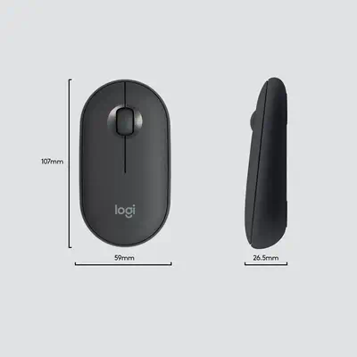 Logitech 920-009204 clavier Souris incluse Universel RF sans fil QWERTY US International Graphite - Clavier - visuel 8