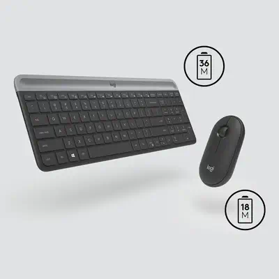 Logitech 920-009204 clavier Souris incluse Universel RF sans Logitech - visuel 1 - hello RSE - CONNECTIVITÉ SANS FIL SIMPLE ET FIABLE