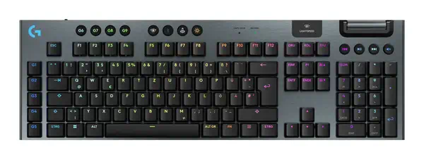 Logitech G G915 X LIGHTSPEED clavier Gaming USB + RF Wireless + Bluetooth QWERTZ Allemand Noir - Clavier - visuel 1