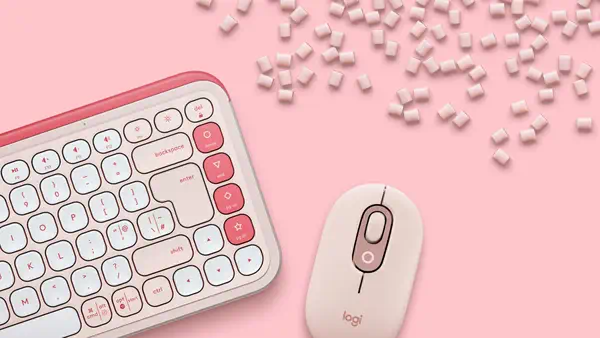 Logitech 920-013108 clavier Souris incluse Universel Bluetooth QWERTZ Allemand Rose - visuel 5