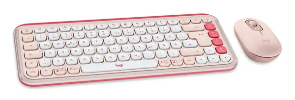 Logitech 920-013108 clavier Souris incluse Universel Bluetooth QWERTZ Allemand Rose - visuel 2