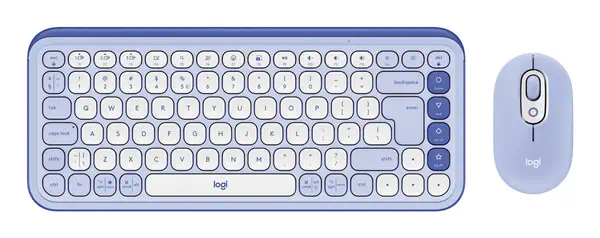Logitech 920-013078 clavier Souris incluse Universel Bluetooth QWERTY Turc Lilas, Blanc - visuel 1