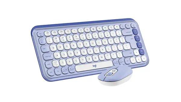 Logitech 920-013078 clavier Souris incluse Universel Bluetooth QWERTY Turc Lilas, Blanc - visuel 5
