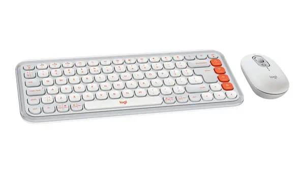Logitech 920-013141 clavier Souris incluse Universel Bluetooth QWERTY US International Blanc - visuel 3