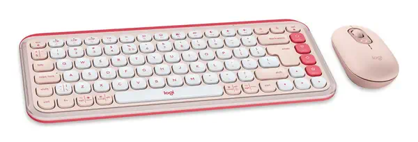 Logitech 920-013142 clavier Souris incluse Universel Bluetooth QWERTY US International Rose - visuel 2