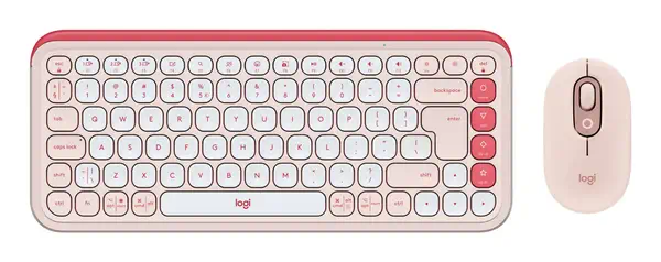 Logitech 920-013142 clavier Souris incluse Universel Bluetooth QWERTY US International Rose - visuel 1