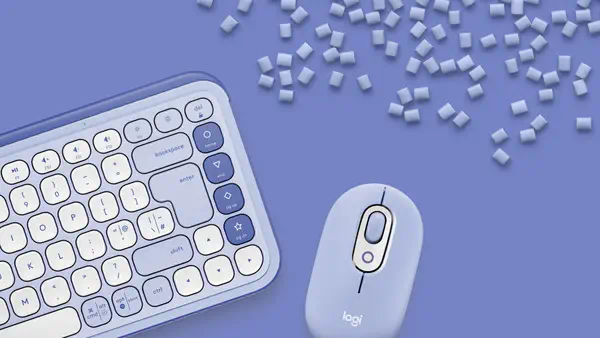 Logitech 920-013277 clavier Souris incluse Universel Bluetooth QWERTZ Suisse Lilas, Blanc - visuel 6