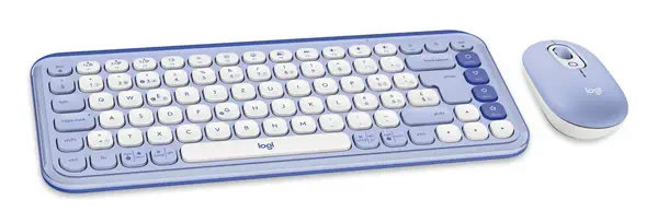 Logitech 920-013277 clavier Souris incluse Universel Bluetooth QWERTZ Suisse Lilas, Blanc - visuel 2