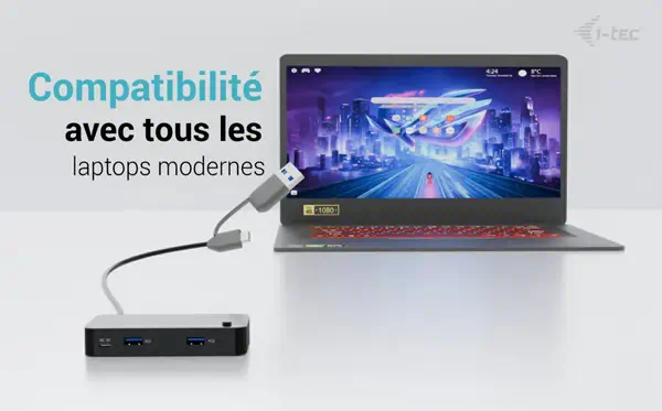 i-tec Universal KVM HUB 2x USB-C + 2x USB-A 3.0 - I-Tec - Switchs et Hubs - visuel 6