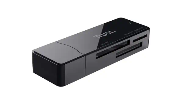 Trust NANGA lecteur de carte mémoire USB 3.2 Gen 1 (3.1 Gen 1) Type-A Noir - Accessoire Stockage - visuel 1