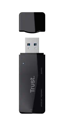 Trust NANGA lecteur de carte mémoire USB 3.2 Gen 1 (3.1 Gen 1) Type-A Noir - Accessoire Stockage - visuel 3
