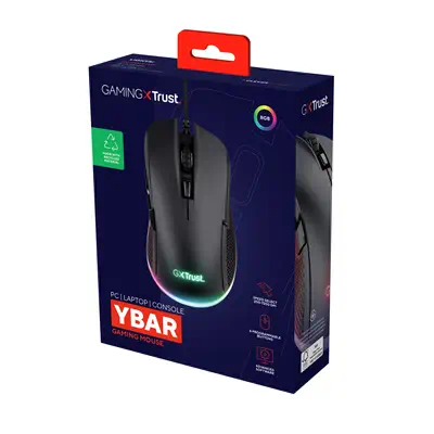 Trust GXT 922 YBAR souris Gaming Droitier USB Type-A Optique 7200 DPI - Souris - visuel 6
