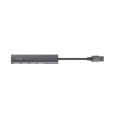 Trust Halyx USB 3.2 Gen 1 (3.1 Gen 1) Type-A 5 Mbit/s Noir, Gris - Switchs et Hubs - visuel 5