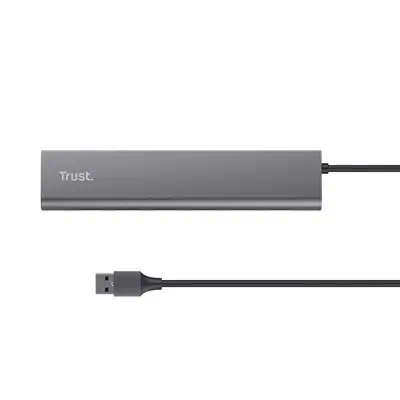 Trust Halyx USB 3.2 Gen 1 (3.1 Gen 1) Type-A 5000 Mbit/s Argent - Switchs et Hubs - visuel 6