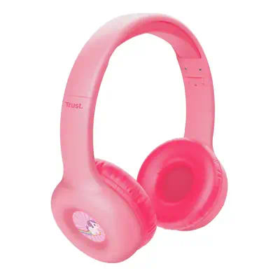 Trust Nouna Casque Avec fil &sans fil Arceau Appels/Musique USB Type-C Bluetooth Rose - Casque Micro - visuel 2