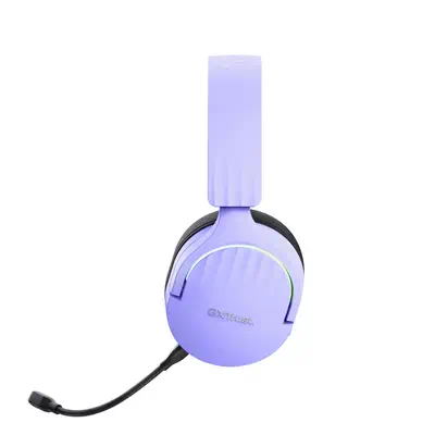 Trust GXT 491P FAYZO Casque Avec fil &sans fil Arceau Gaming USB Type-A Bluetooth Noir, Violet - Casque Micro - visuel 5
