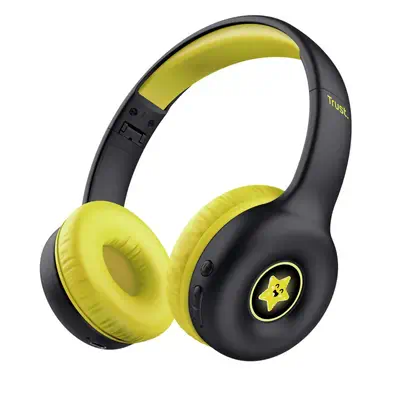 Trust Nouna Casque Avec fil &sans fil Arceau Appels/Musique USB Type-C Bluetooth Noir, Jaune - Casque Micro - visuel 1