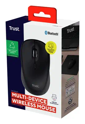 Trust Yvi+ souris Universel Ambidextre RF sans fil + Bluetooth Optique 1600 DPI - Souris - visuel 5