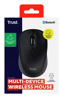 Trust Yvi+ souris Universel Ambidextre RF sans fil + Bluetooth Optique 1600 DPI - Souris - visuel 6