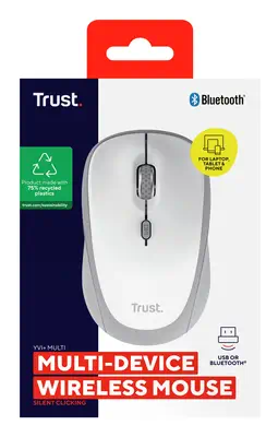Trust Yvi+ souris Universel Ambidextre RF sans fil + Bluetooth Optique 1600 DPI - Souris - visuel 6