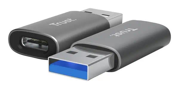 Trust Calyx USB Type-C USB Type-A Gris - Connectique - visuel 1