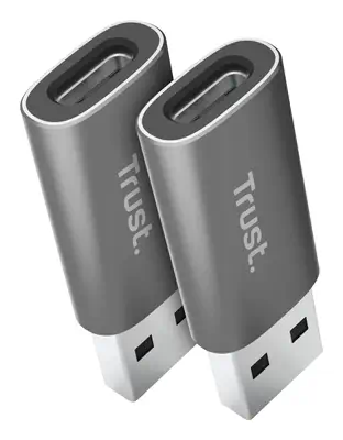 Trust Calyx USB Type-C USB Type-A Gris - Connectique - visuel 2