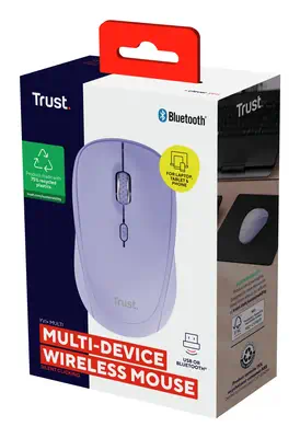 Trust Yvi+ souris Universel Ambidextre RF sans fil + Bluetooth Optique 1600 DPI - Souris - visuel 5