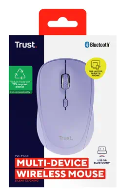 Trust Yvi+ souris Universel Ambidextre RF sans fil + Bluetooth Optique 1600 DPI - Souris - visuel 6