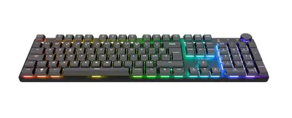 Trust GXT 868 Torix clavier Gaming FR sans fil +USB AZERTY Français Noir - Clavier - visuel 3