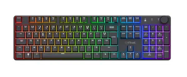 Trust GXT 868 Torix clavier Gaming FR sans fil +USB AZERTY Français Noir - Clavier - visuel 1