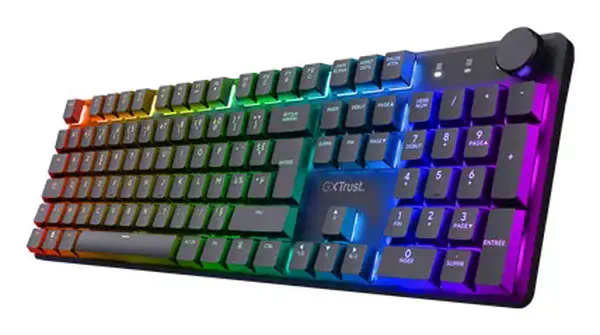Trust GXT 868 Torix clavier Gaming FR sans fil +USB AZERTY Français Noir - Clavier - visuel 2