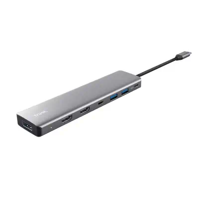 Trust 25661 hub & concentrateur USB Type-C Aluminium - Connectique - visuel 3