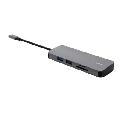 Trust 25672 hub & concentrateur USB Type-C Gris - Switchs et Hubs - visuel 4