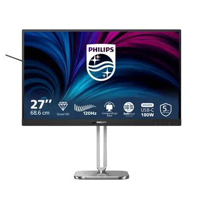 Philips 27B2U4601/00 écran plat de PC 68,6 cm (27") 2560 x 1440 pixels Quad HD LCD Gris - Ecran Ordinateur - visuel 3